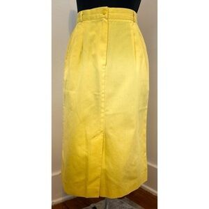 80’s Vintage ‘Counterparts’ Yellow Pencil Skirt